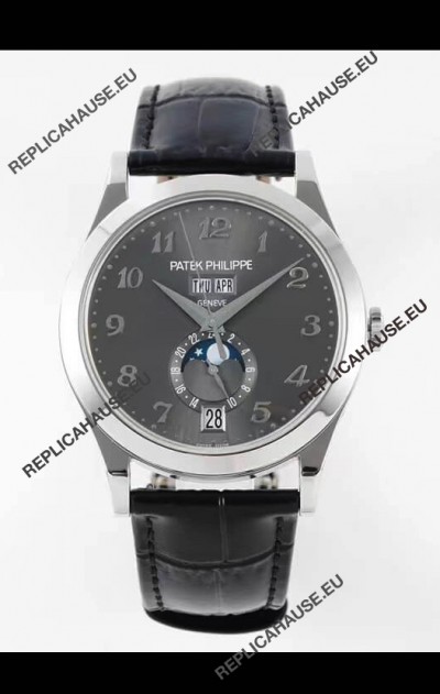 Patek Philippe Annual Calendar 5396G-014 Complications Swiss Replica Watch in Grey Dial