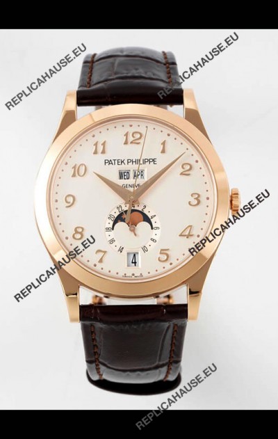 Patek Philippe Annual Calendar 5396R-012 Complications Swiss Replica Watch in White Dial