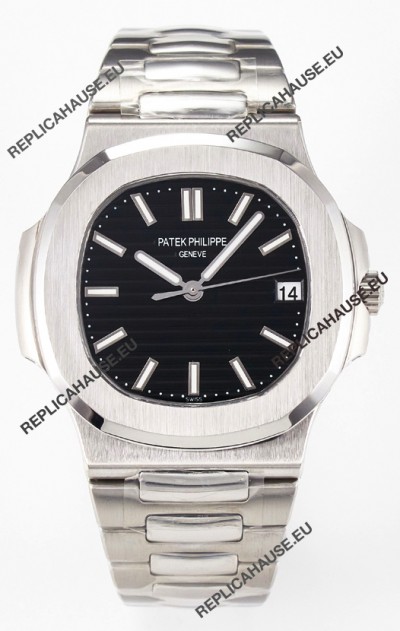 Patek Philippe Super Clone Nautilus 5711 Black Dial 1:1 Mirror Watch 