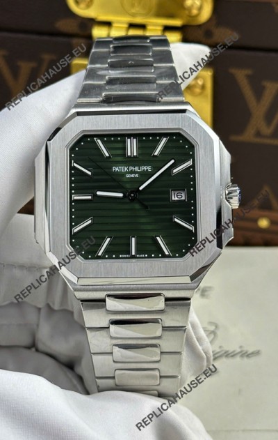 Patek Philippe Cubitus 5821 904L Steel Casing Green Dial Swiss Replica Watch 