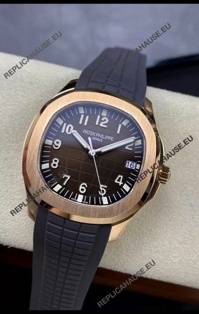 Patek Philippe Aquanaut 5167-001 Swiss Replica 904L Rose Gold - 1:1 Mirror Edition
