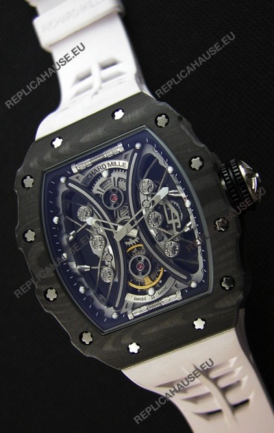 Richard Mille RM53-01 Pablo Mac Donough Black Carbon Case Swiss Replica Watch 
