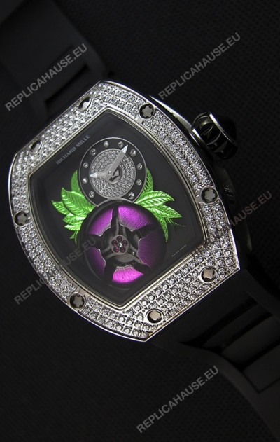 Richard Mille 19-02 Tourbillon Fleur Swiss Replica Watch in Stainless Steel 
