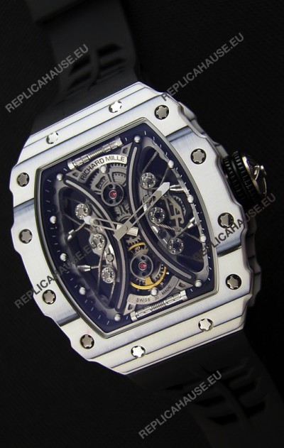 Richard Mille RM53-01 Pablo Mac Donough White Carbon Case Swiss Replica Watch 