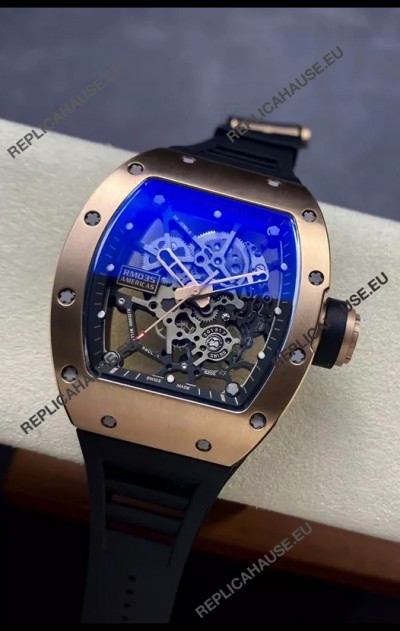 Richard Mille RM035 AMERICAS Rose Gold Casing 1:1 Swiss Replica Watch 