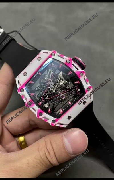 Richard Mille RM38-02 White Carbon Fiber Bubba Watson Genuine Tourbillon Movement 1:1 Mirror Replica