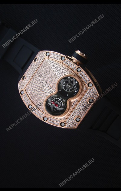 Richard Mille RM053 Tourbillon Pablo Mac Donough Swiss Replica Watch Pink Gold Case