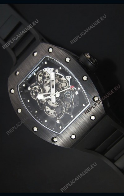 Richard Mille RM055 Ceramic Case Watch in Black Inner Bezel