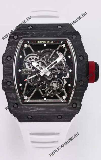 Richard Mille RM35-01 Rafael Nadal Carbon Fiber Casing with Genuine Tourbillon Super Clone Watch