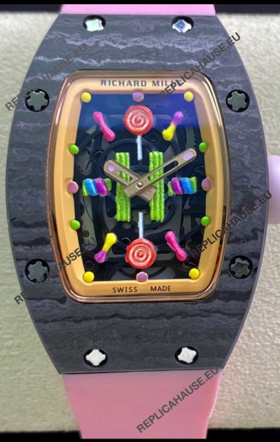 Richard Mille RM-07 Bon Bon Carbon Casing Ladies 1:1 Swiss Replica Watch