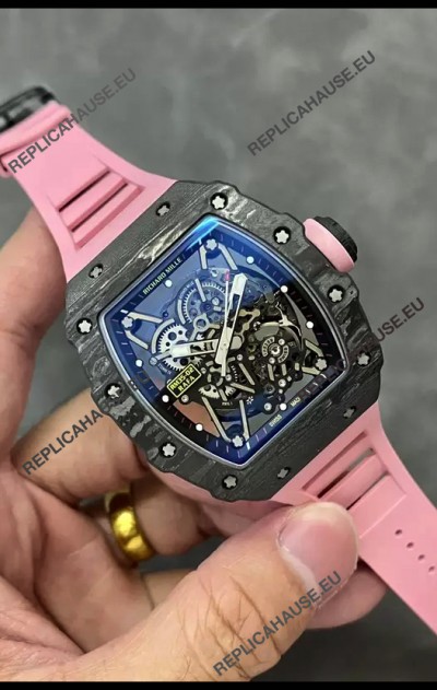 Richard Mille RM35-02 Rafael Nadal Carbon Fiber Casing with Genuine Tourbillon Super Clone Watch