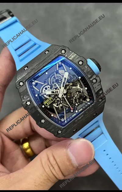 Richard Mille RM35-02 Rafael Nadal Carbon Fiber Casing with Genuine Tourbillon Super Clone Watch