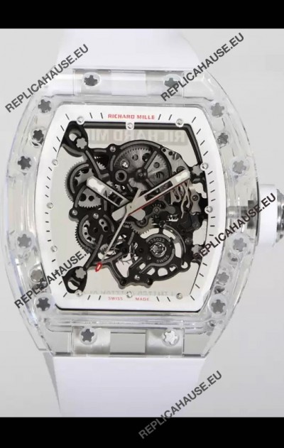 Richard Mille RM055 Transparent Sapphires Casing with Genuine Tourbillon Super Clone Watch