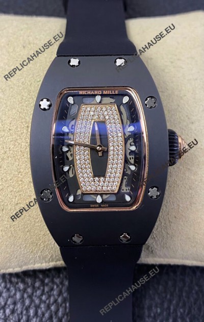 Richard Mille RM-07-01 DLC Coated Casing Ladies 1:1 Swiss Replica Watch
