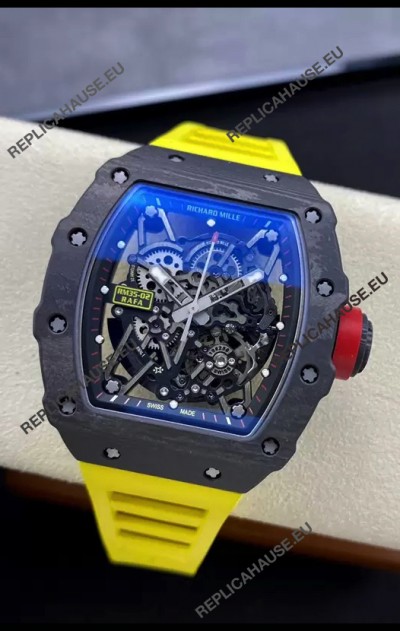 Richard Mille RM35-02 Rafael Nadal Carbon Fiber Casing with Genuine Tourbillon Super Clone Watch