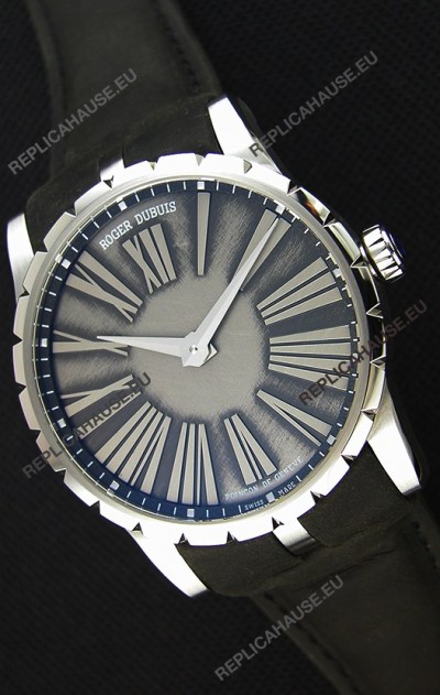 Roger Dubuis Excalibur Steel Case Grey Dial Swiss Replica Watch