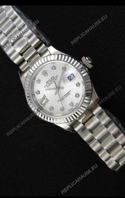 Rolex Datejust Ladies Star Diamonds Markers Swiss Watch CAL.2236 Movement 1:1 Mirror Replica