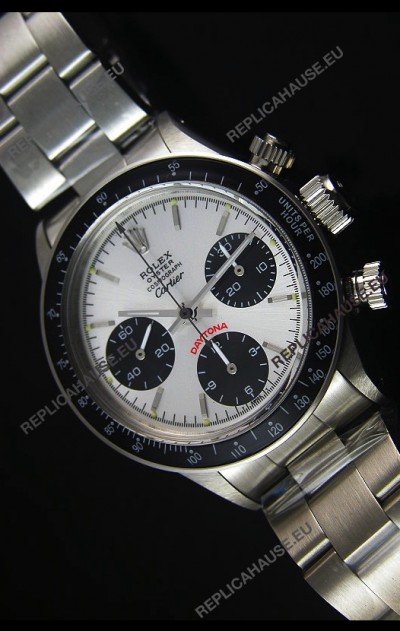 Rolex Daytona Vintage 6263 for CARTIER Edition Swiss Replica Watch with Black Bezel