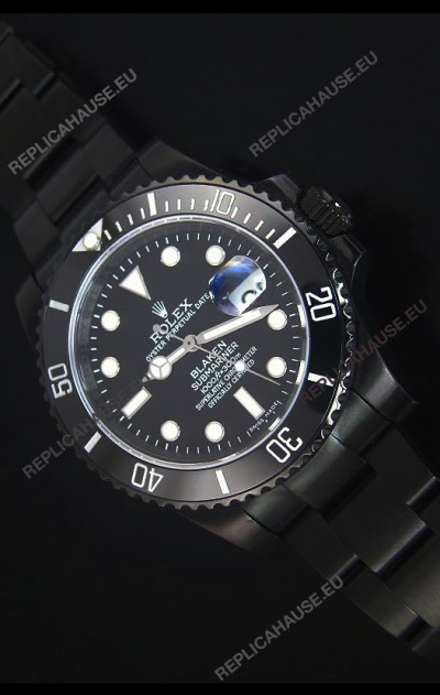 Rolex Submariner Blaken PVD Swiss Replica Watch