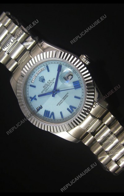 Rolex Day Date Light Blue Dial Replica Watch 40MM - 3255 Swiss Movement