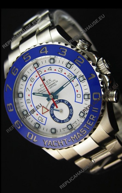 Rolex Yachtmaster II Stainles Steel Ref.116680 1:1 Mirror Replica Watch (Working Stopwatch Edition) 