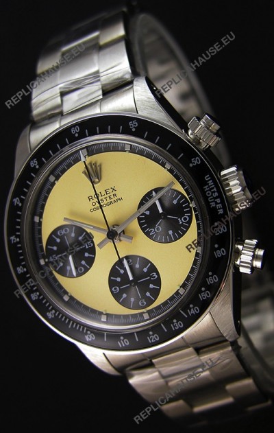 Rolex Daytona Vintage REF 6264 Off-White Dial Swiss Replica Watch - 904L Steel Watch 