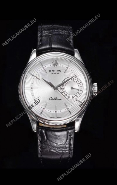 Rolex Cellini Date Ref#50519 Replica 1:1 Mirror 904L Steel Watch White Dial