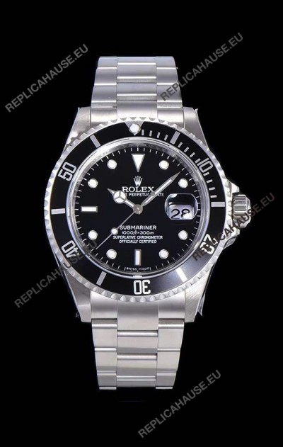 Rolex Submariner Classic Edition Swiss Replica Watch 904L Steel Casing - 1:1 Mirror Replica