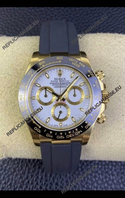Rolex Daytona 116518-1 Yellow Gold Original Cal.4130 Movement - 1:1 Mirror 904L Steel Watch