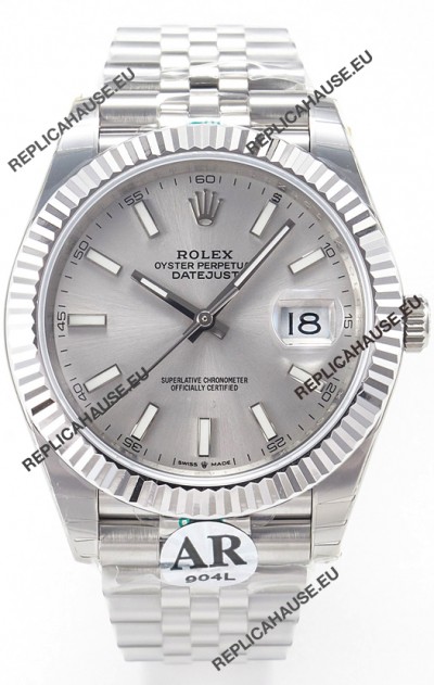 Rolex Super Clone Datejust ETA 3235 Movement 41MM 904L Steel Swiss Watch Steel Dial 