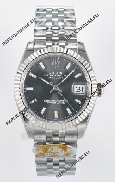 Rolex Super Clone Datejust ETA 2688 Movement 31MM Stainless Steel Case Grey Dial Watch