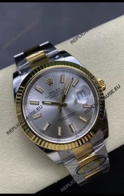 Rolex Datejust M126333 41MM ETA3235 72 Hours Power Steel Dial Oyster 1:1 Mirror Replica Yellow Gold 904L Steel