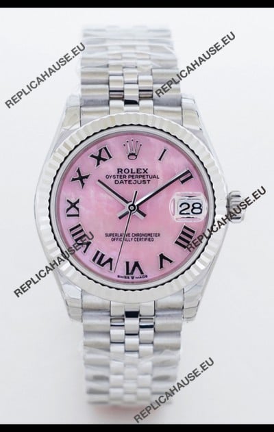 Rolex Datejust M126234 36MM ETA2836 Pink Mother of Pearl Dial - Roman Numerals 