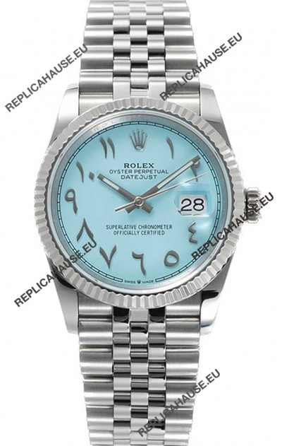 Rolex Datejust M126234 36MM ETA3235 Tiffany Blue Dial - 904L Steel Casing 