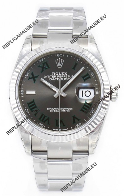 Rolex Datejust 126330 Wimbledon 41MM ETA3235 Grey Dial 72 Hours Power 1:1 Mirror Replica