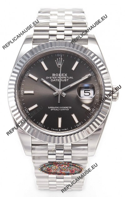 Rolex Datejust 126334 41MM ETA3235 72 Hours Power Grey Dial Oyster 1:1 Mirror Replica