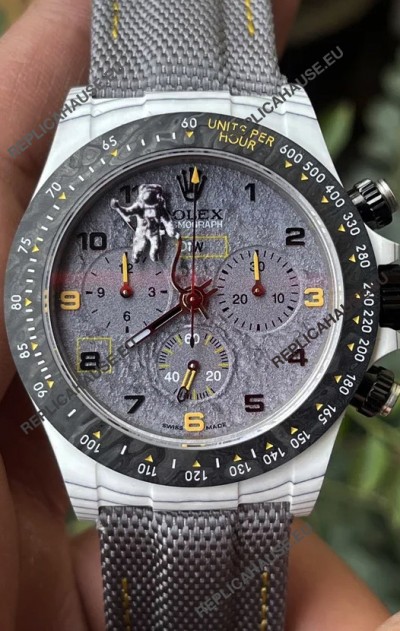Rolex Cosmograph Daytona DiW Space Mission Carbon Fiber Watch Cal.4130 Movement