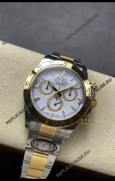 Rolex Daytona Super Clone M126503 Yellow Gold Two Tone Original Cal.4131 Movement