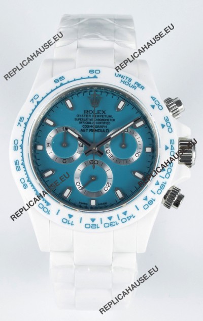 Rolex Daytona AET Remould Dark Blue Dial Full Ceramic Strap Watch in Cal.4130 Movement