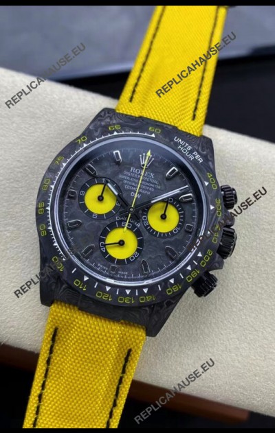 Rolex Daytona DiW Lemon Carbon Edition Watch - Forged Cabon Casing 1:1 Mirror Replica