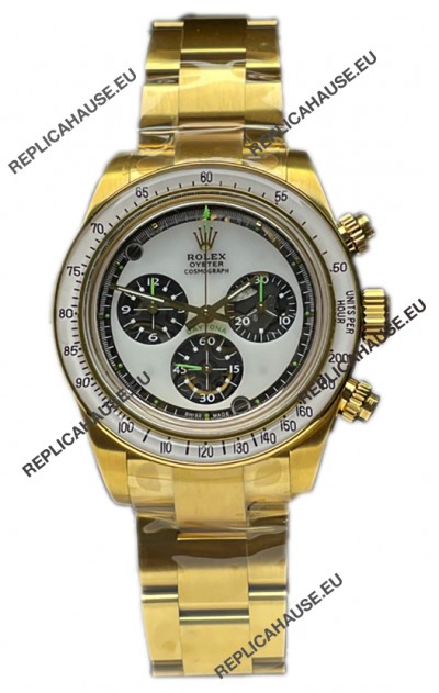Rolex Daytona 116508 Neon Artisans De Geneve Yellow Gold Watch Swiss Replica 