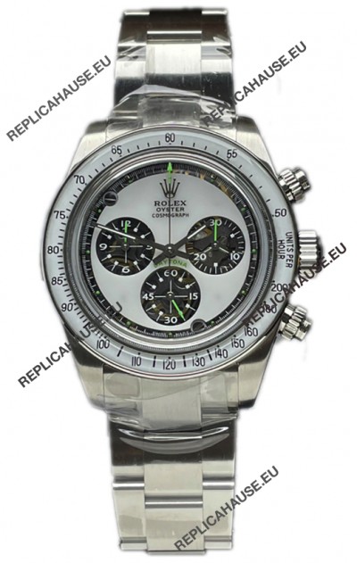 Rolex Daytona 116508 Neon Artisans De Geneve Stainless Steel Watch Swiss Replica 