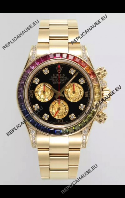 Rolex Cosmograph Daytona 116598BROW Yellow Gold Original Cal.4130 Movement 