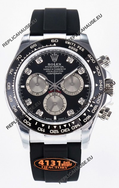 Rolex Cosmograph Daytona 126519LN Black Diamonds Markers Dial Cal.4131 Movement 