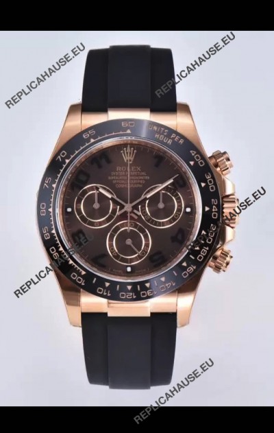 Rolex Cosmograph Daytona M116515 Rose Gold Original Cal.4130 Movement - 904L Steel Watch