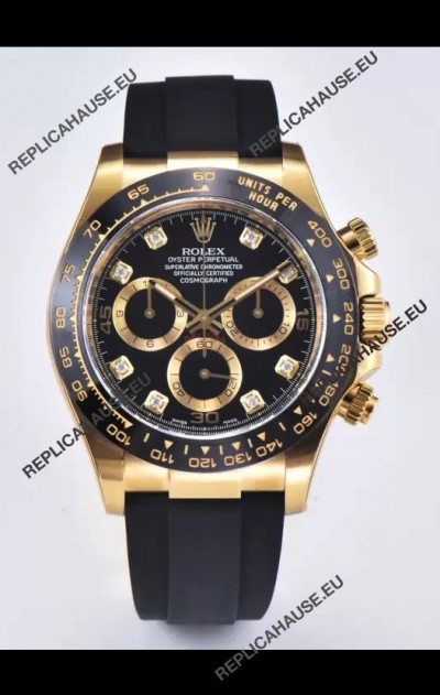 Rolex Cosmograph Daytona M116518LN Yellow Gold Original Cal.4130 Movement - 904L Steel Watch