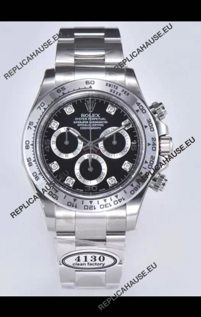 Rolex Cosmograph Daytona M116509-0055 Original Cal.4130 Movement - 904L Steel Watch Black Dial