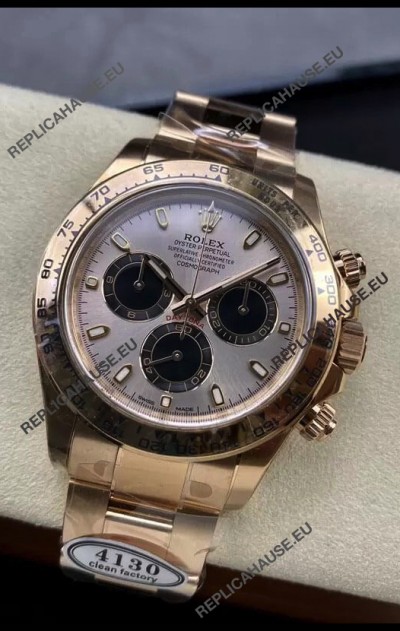 Rolex Cosmograph Daytona M116505-0016 Rose Gold Original Cal.4130 Movement - 904L Steel Watch