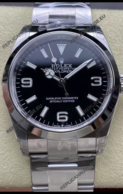Rolex Explorer I M124270 Black Dial 36MM - 904L Steel in ETA 3230 Movement