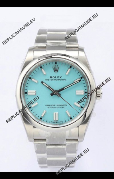 Rolex Oyster Perpetual REF#126000 36MM Swiss Movement Swiss Replica Blue Dial 904L Steel 1:1 Mirror Replica Watch